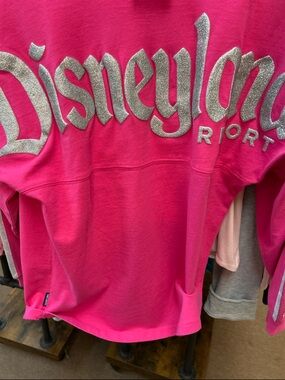 Long sleeve striped Disney spirit jersey Pink S